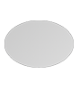 Aufkleber statisch haftend 4/0 farbig bedruckt oval (oval konturgeschnitten)
