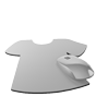 Mousepad hochwertig bedruckt aus Kunststoff mit Kautschuk-Rücken in Shirt-Form konturgestanzt